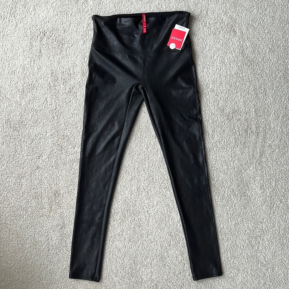 SPANX Faux Leather Leggings